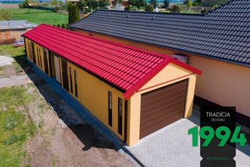 GARDEON Maßanfertigung - lange Garage mit Überdachung