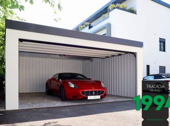 Die moderne GARDEON Doppelgarage bietet einen Parkplatz für ein Ferrari
