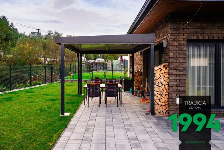 GARDEON Terrassenüberdachung in Anthrazit - RAL 7016