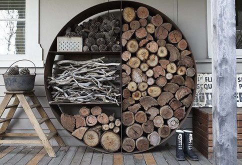 Lagerraum für Holz