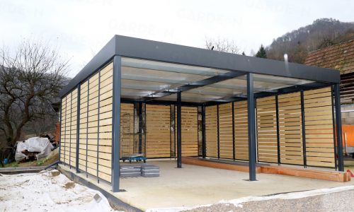 Das Carport von GARDEON mit Design-Ausfüllungen