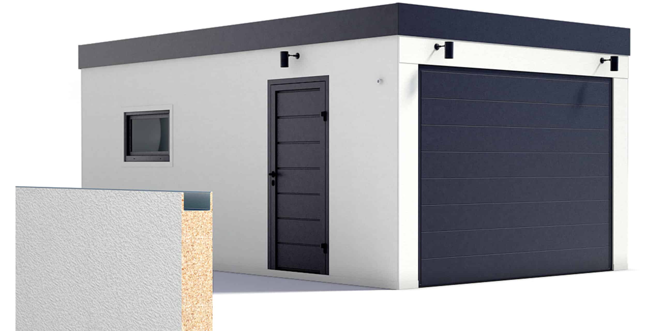Eine isolierte Garage