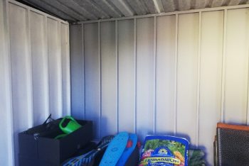 Das reparierte Gartenhäuschen GARDEON nach einem Feuerausbruch