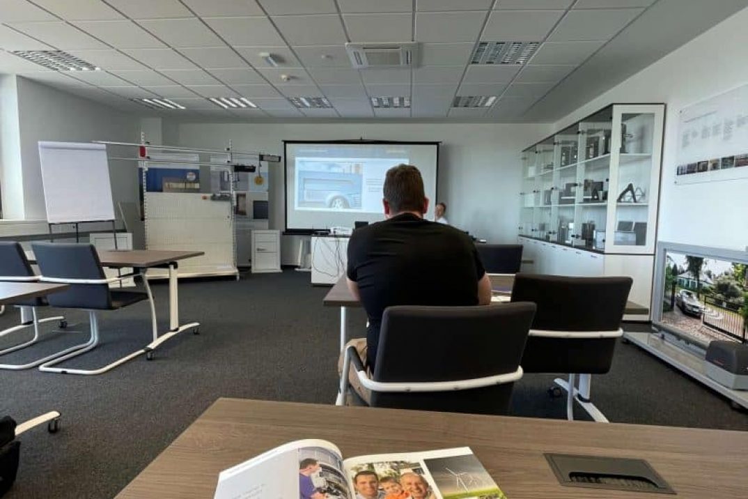 Eine Präsentation in Hörmann Senec