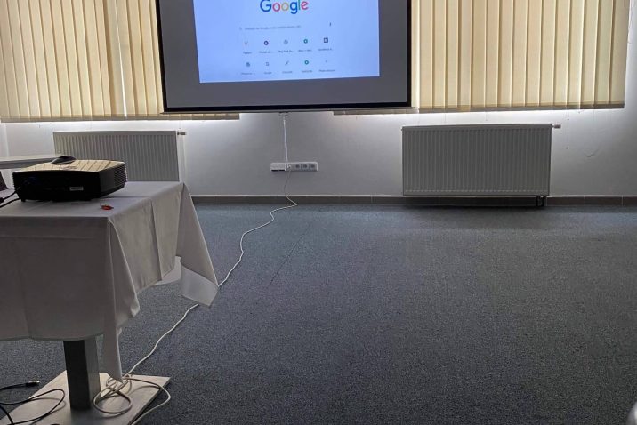 Die Präsentation bei der Schulung in Prag