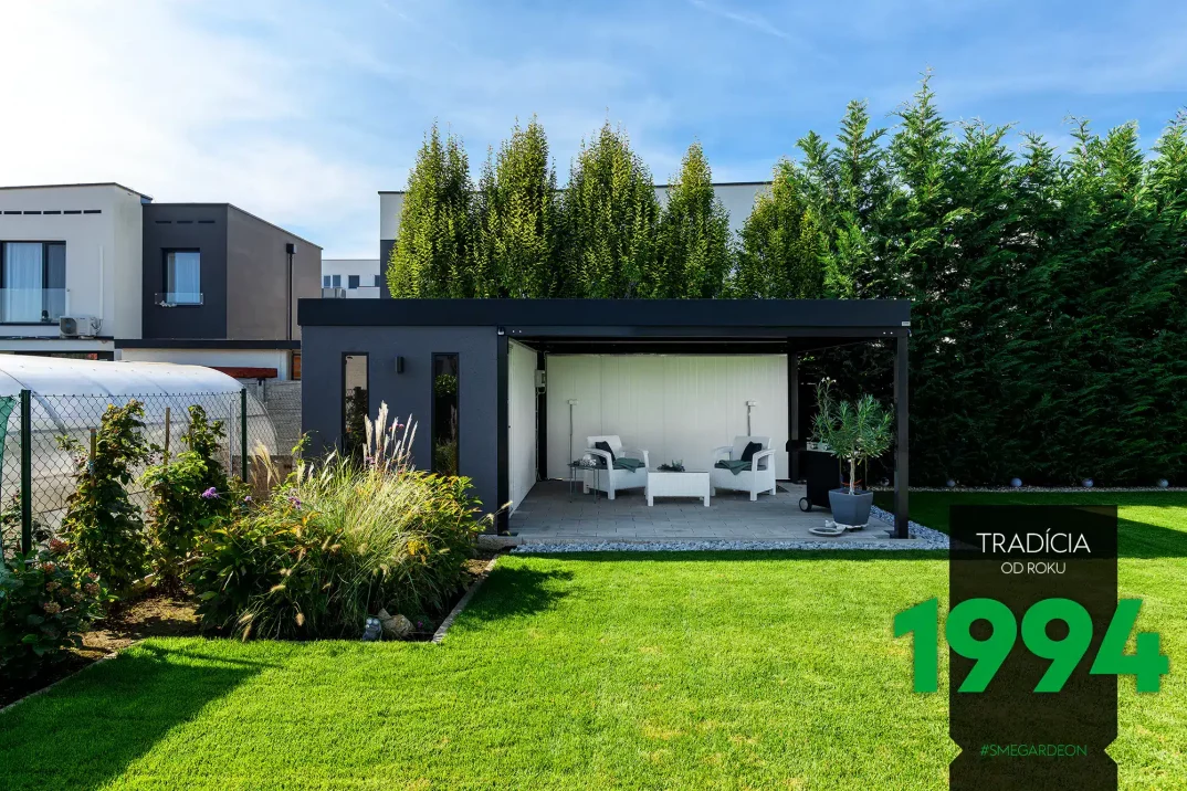 Gartenhütten mit Gartenpergola GARDEON