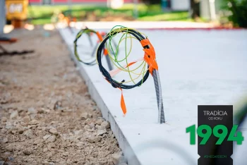 Stromanschlüsse der Reihengarage