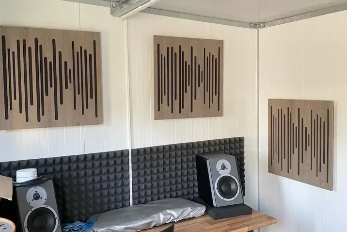 Musikstudio in der Garage