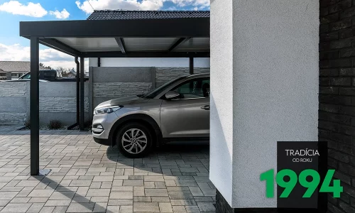 Seitenansicht - GARDEON Carport