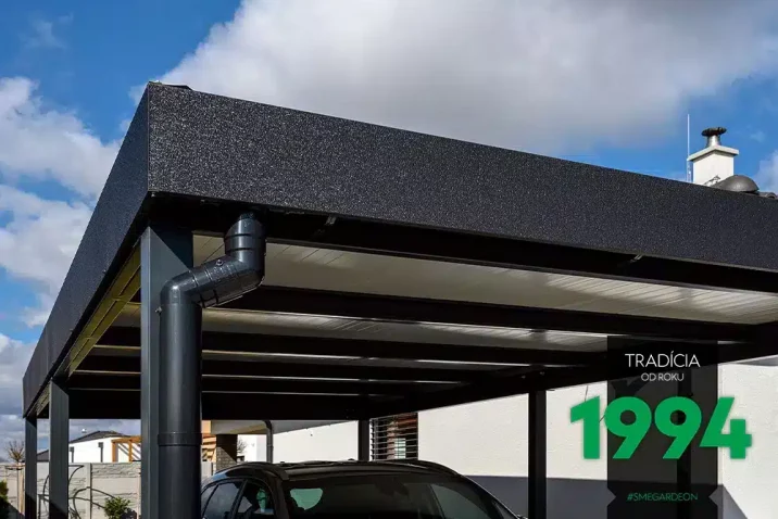 Stahlcarport GARDEON mit kratzerfreier Attika