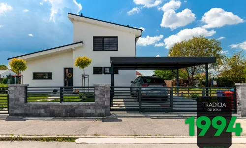 GARDEON Stahlcarport in Pulverfarbe RAL 7016