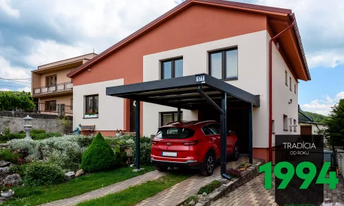 GARDEON Einzelcarport mit nur 4 Stützen