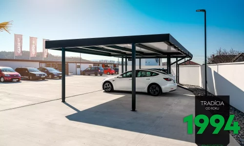 Ein GARDEON Doppelcarport mit Dachdämmung