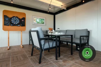 GARDEON Gartenhaus mit Überdachung an der Seite