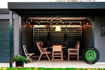 Montiertes Stahlcarport GARDEON mit Wandausfüllung