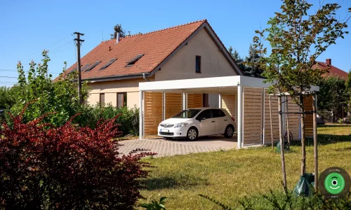Carport GARDEON mit isoliertem Dach und Thermopaneel