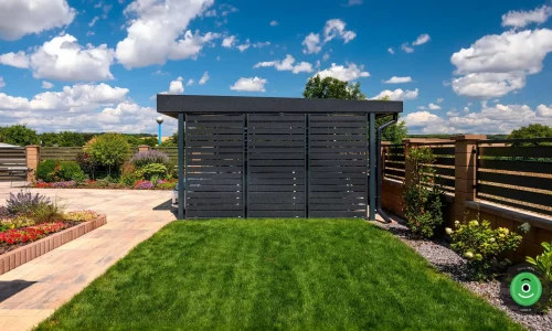 Vorgefertigtes Stahlcarport GARDEON mit Wandelementen