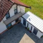 Modernes Gartenhaus in Weiß und Zubehör in RAL Farbe