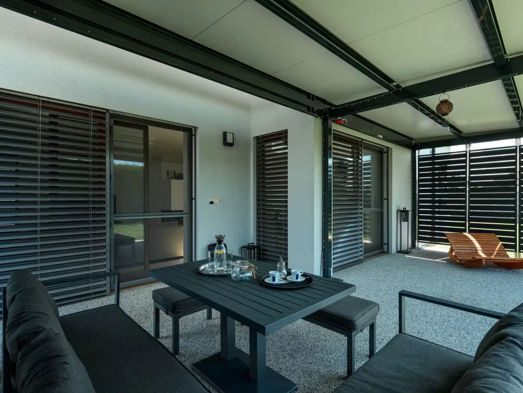 Design-Stahlpergola GARDEON