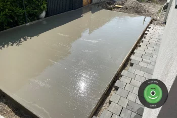 Eine Betonplatte