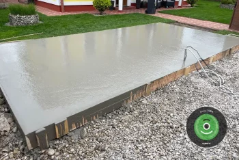 Eine Betonplatte
