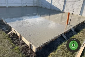 Eine Betonplatte
