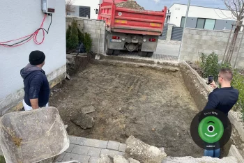 Eine Betonplatte
