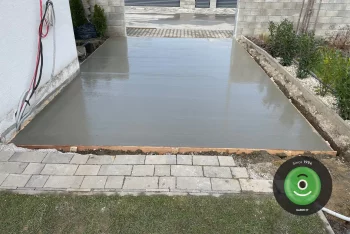 Eine Betonplatte