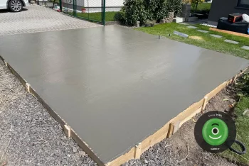 Eine Betonplatte