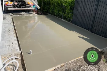 Eine Betonplatte