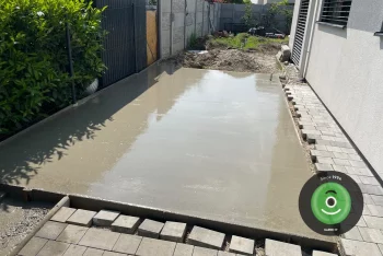 Eine Betonplatte