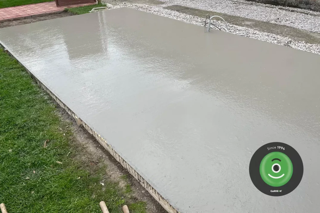 Eine Betonplatte