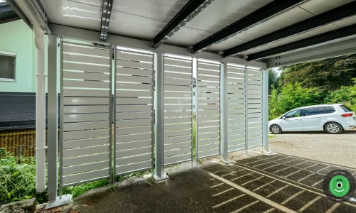 GARDEON Carport mit Design Metall