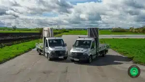 GARDEON zwei Fahrzeuge für das Montageteam