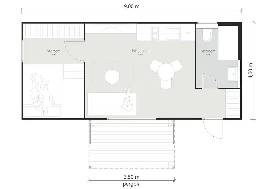 Grundriss Tiny House - M