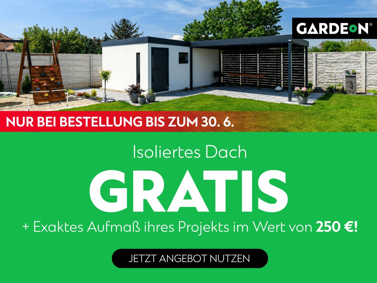 Aktion GARDEON | Gartenhaus