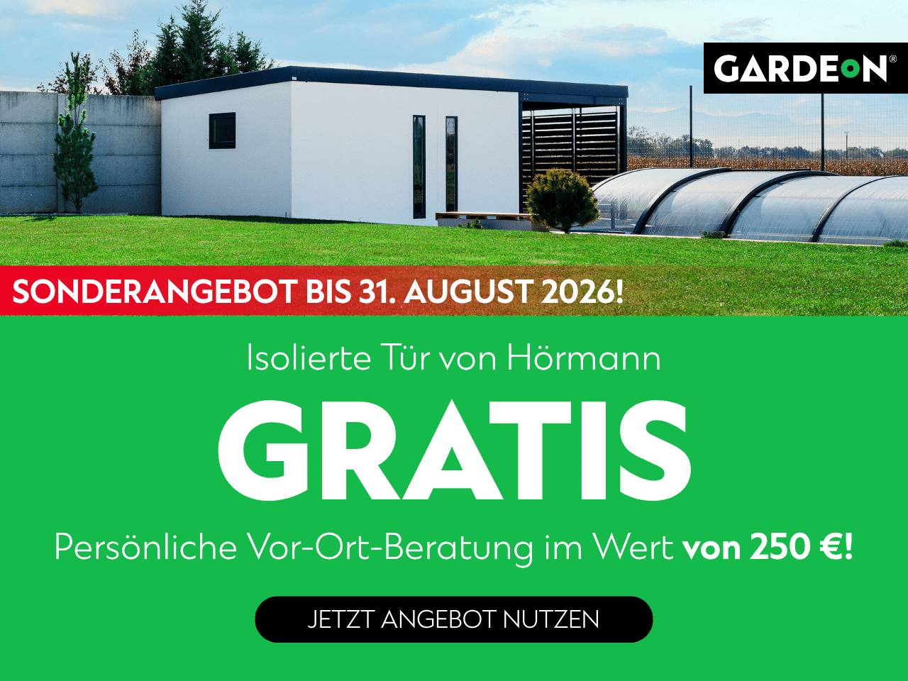 Aktion GARDEON | Gartenhaus